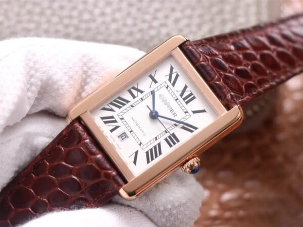1:1 SUPER REPLICA CARTIER TANK W5200026 V9 FACTORY WHITE DIAL