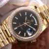 1:1 SUPER REPLICA ROLEX DAY DATE 40MM EW FACTORY GOLD STRAP