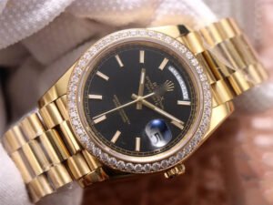 1:1 SUPER REPLICA ROLEX DAY DATE 40MM EW FACTORY GOLD STRAP