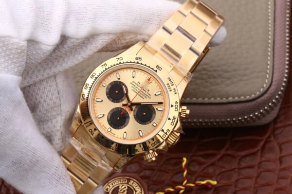 1:1 SUPER REPLICA ROLEX DAYTONA 116508 JH FACTORY GOLD CASE