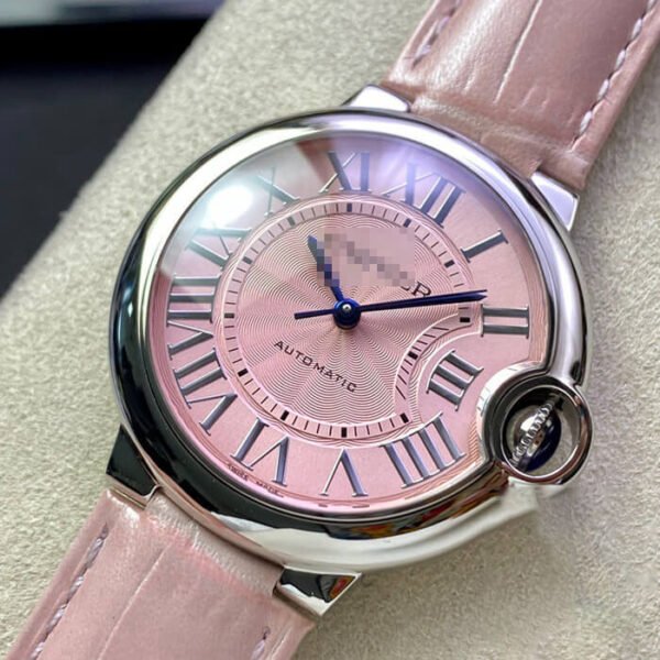 1:1 SUPER REPLICA BALLON BLEU DE CARTIER 36MM WSBB0007 3K FACTORY PINK DIAL