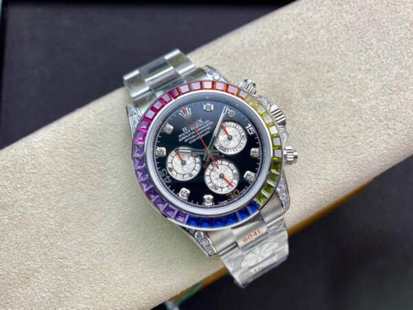 1:1 SUPER REPLICA ROLEX DAYTONA COSMOGRAPH 116599 RBOW JH FACTORY STAINLESS STEEL STRAP