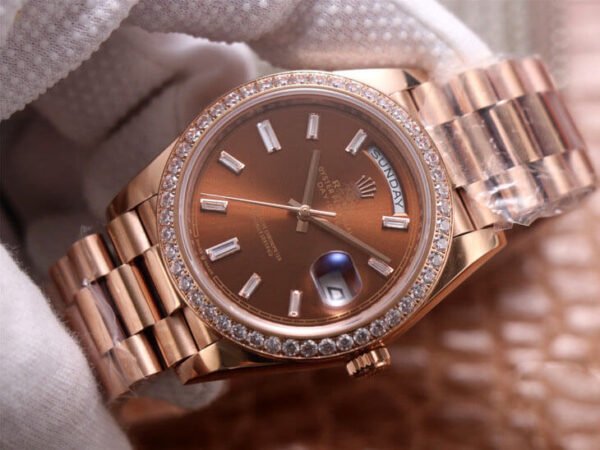 1:1 SUPER REPLICA ROLEX DAY DATE M228345RBR-0006 EW FACTORY BROWN DIAL