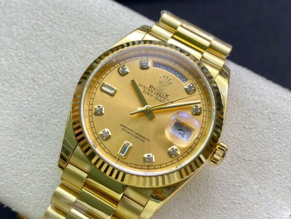 3-5 1:1 SUPER REPLICA ROLEX DAY-DATE M128238-0008 YELLOW GOLD EW FACTORY CHAMPAGNE DIAL