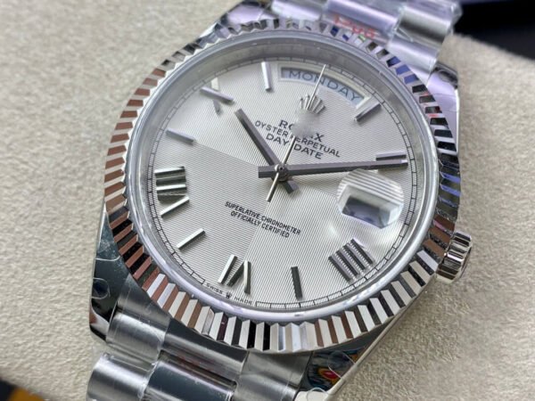 1:1 SUPER REPLICA ROLEX DAY DATE 228239-83419 EW FACTORY STAINLESS STEEL STRAP