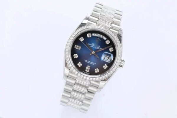 1:1 SUPER REPLICA ROLEX DAY DATE M128349RBR-0016 EW FACTORY BLUE DIAL