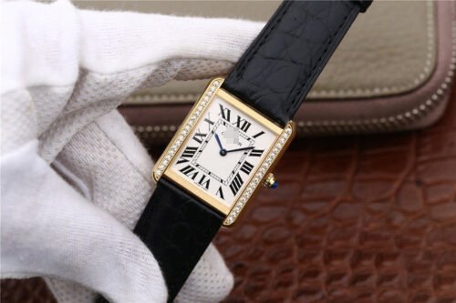 1:1 SUPER REPLICA CARTIER TANK LADIES K11 FACTORY DIAMOND-SET BEZEL
