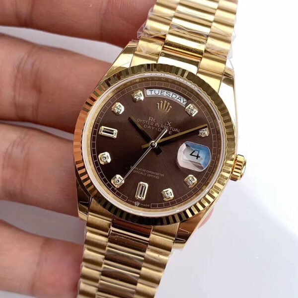 1:1 SUPER REPLICA ROLEX DAY-DATE M128238-0022 YELLOW GOLD EW FACTORY GRAY DIAL