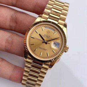 1:1 SUPER REPLICA ROLEX DAY-DATE M128238-0045 YELLOW GOLD EW FACTORY CHAMPAGNE DIAL