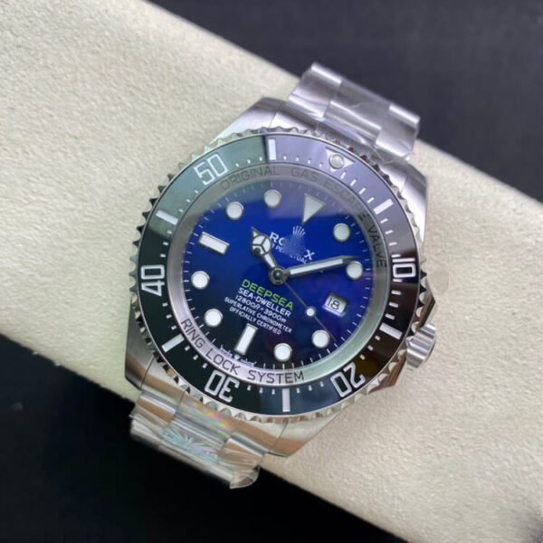 1:1 SUPER REPLICA ROLEX DEEPSEA 116660 D-BLUE AR FACTORY STAINLESS STEEL 904L BLUE GRADIENT BLACK DIAL