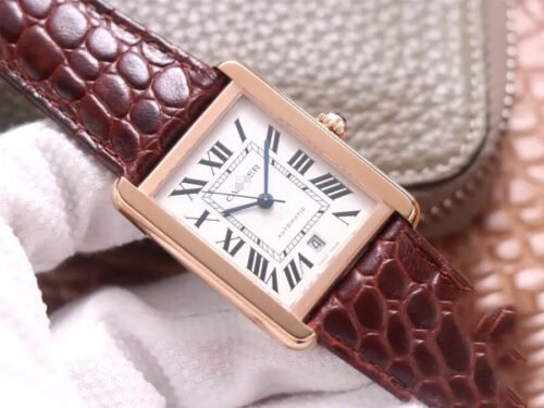 1:1 SUPER REPLICA CARTIER TANK W5200026 V9 FACTORY WHITE DIAL