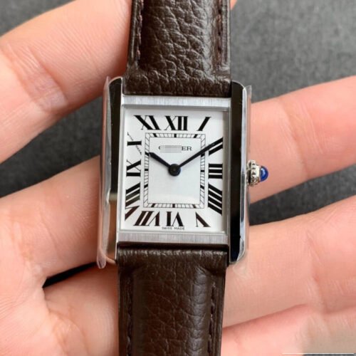 1:1 SUPER REPLICA CARTIER TANK WSTA0030 K11 FACTORY STAINLESS STEEL BEZEL