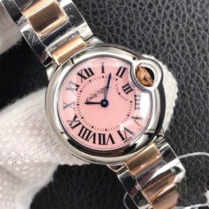 1:1 SUPER REPLICA BALLON BLEU DE CARTIER 28MM V6 FACTORY STAINLESS STEEL STRAP