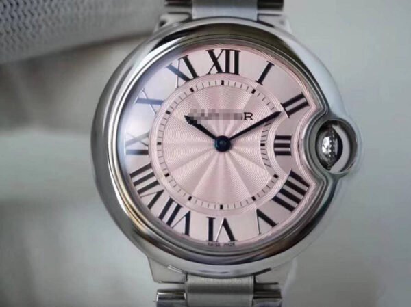 1:1 SUPER REPLICA BALLON BLEU DE CARTIER WE902073 33MM V6 FACTORY PINK DIAL