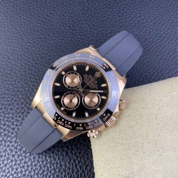 1:1 SUPER REPLICA ROLEX COSMOGRAPH DAYTONA M116515LN-0017 CLEAN FACTORY BLACK RUBBER STRAP