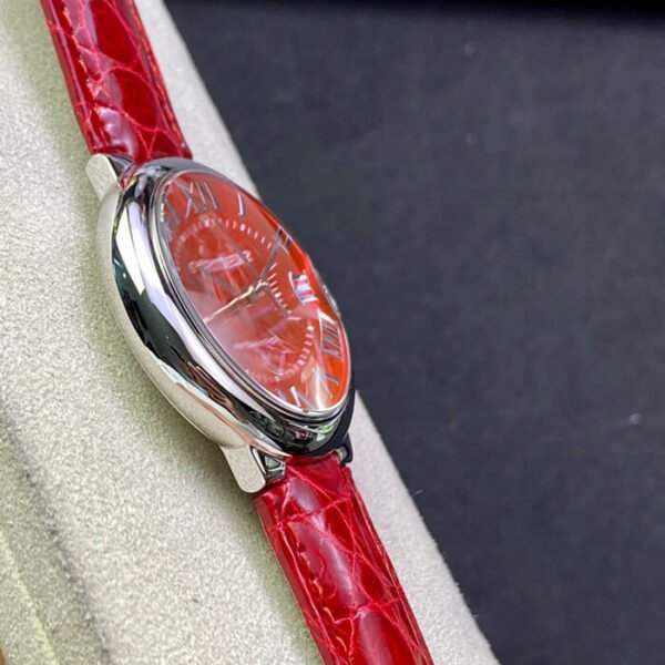 1:1 SUPER REPLICA BALLON BLEU DE CARTIER 36MM 3K FACTORY RED STRAP