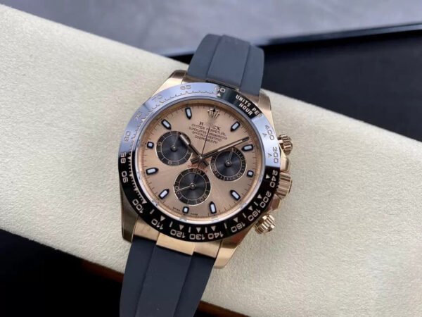 1:1 SUPER REPLICA ROLEX COSMOGRAPH DAYTONA M116515LN-0018 CLEAN FACTORY CERAMIC RUBBER STRAP