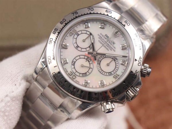 1:1 SUPER REPLICA ROLEX DAYTONA COSMOGRAPH 116520-78590 JH FACTORY WHITE DIAL
