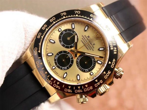 1:1 SUPER REPLICA ROLEX DAYTONA M116518LN-0048 NOOB FACTORY CHAMPAGNE DIAL 4130 MOVEMENT