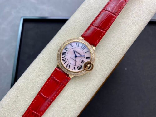 1:1 SUPER REPLICA BALLON BLEU DE CARTIER 33MM WJBB0033 3K FACTORY LEATHER STRAP