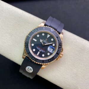 1:1 SUPER REPLICA ROLEX YACHT MASTER 116655 AR FACTORY BLACK RUBBER STRAP