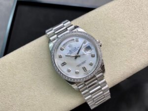 1:1 SUPER REPLICA ROLEX DAY DATE 128396TBR-0005 EW FACTORY DIAMOND-SET DIAL
