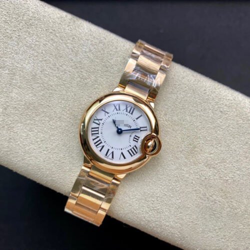 1:1 SUPER REPLICA BALLON BLEU DE CARTIER 28MM WGBB0007 V6 FACTORY GOLD BEZEL