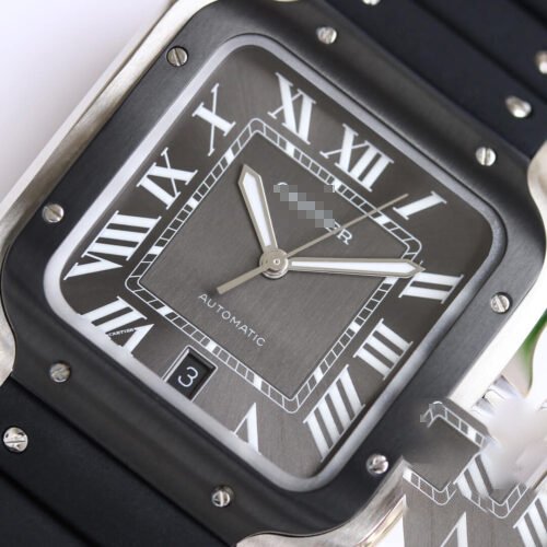 1:1 SUPER REPLICA CARTIER SANTOS WSSA0037 GF FACTORY V2 BLACK STRAP