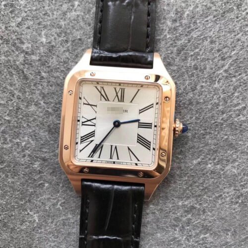 1:1 SUPER REPLICA CARTIER SANTOS WGSA0021 MEN WATCHES BLACK STRAP