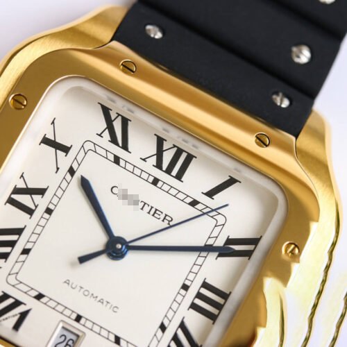 1:1 SUPER REPLICA CARTIER SANTOS WGSA0009 GF FACTORY V2 YELLOW CASE