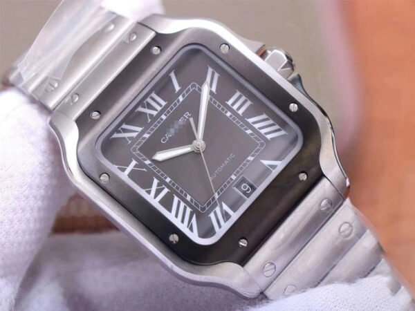 1:1 SUPER REPLICA CARTIER SANTOS DE LARGE WSSA0037 V6 FACTORY GRAY DIAL