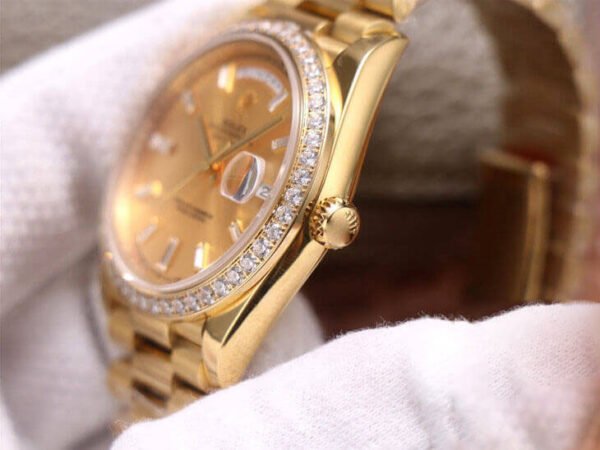 5-138 1:1 SUPER REPLICA ROLEX DAY DATE M228348RBR-0002 EW FACTORY ROSE GOLD CASE