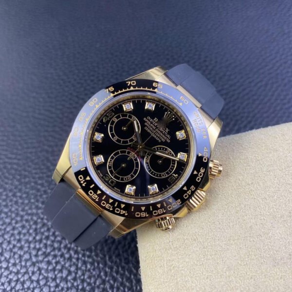 1:1 SUPER REPLICA ROLEX COSMOGRAPH DAYTONA M116518LN-0046 CLEAN FACTORY BLACK RUBBER STRAP