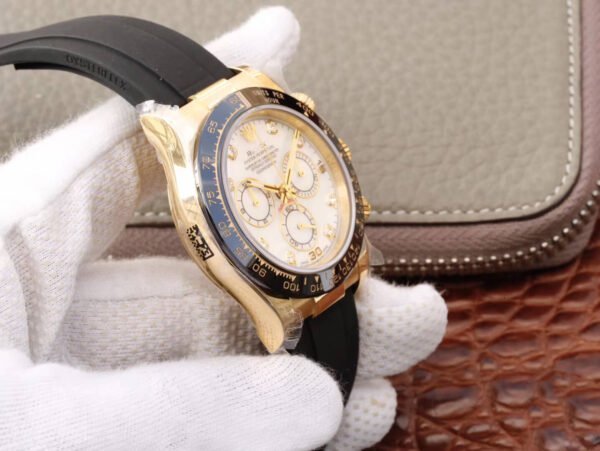 1:1 SUPER REPLICA ROLEX DAYTONA COSMOGRAPH M116518LN-0037 JH FACTORY RUBBER STRAP