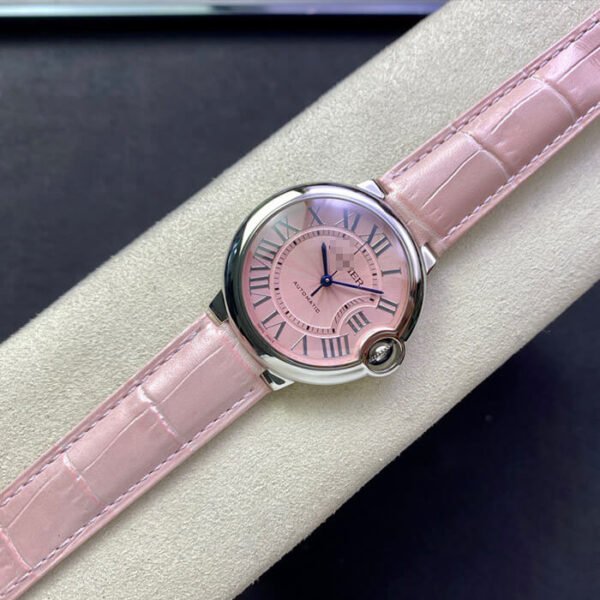 1:1 SUPER REPLICA BALLON BLEU DE CARTIER 36MM WSBB0007 3K FACTORY PINK DIAL