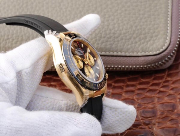 1:1 SUPER REPLICA ROLEX DAYTONA COSMOGRAPH M116518LN-0047 JH FACTORY RUBBER STRAP