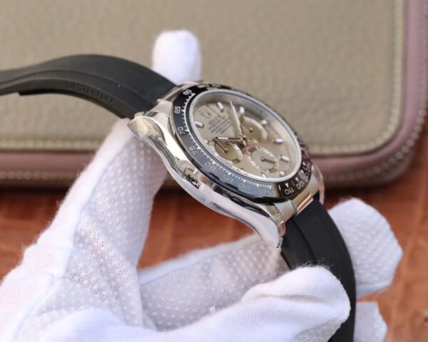 1:1 SUPER REPLICA ROLEX DAYTONA COSMOGRAPH M116519LN JH FACTORY RUBBER STRAP