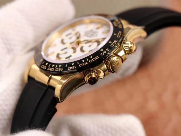 1:1 SUPER REPLICA ROLEX DAYTONA M116518LN-0041 NOOB FACTORY WHITE DIAL 4130 MOVEMENT
