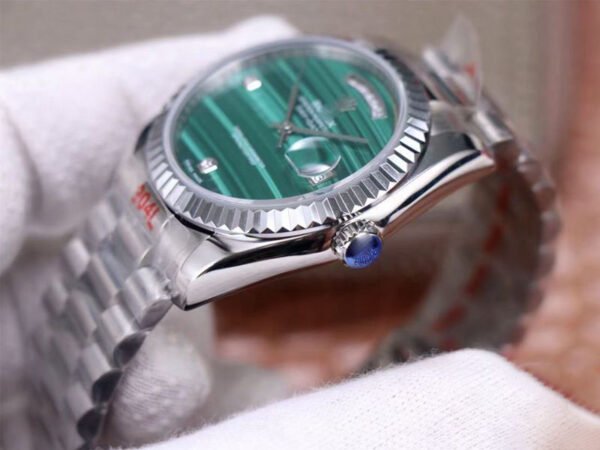 1:1 SUPER REPLICA ROLEX PRESIDENT DAY DATE 18038 MALACHITE GREEN DIAMOND DIAL