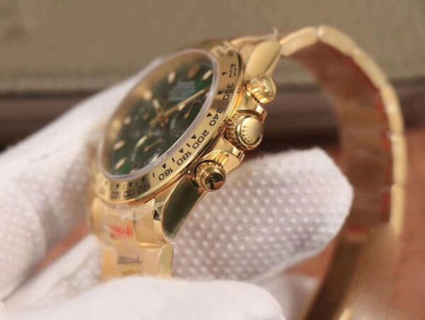 1:1 SUPER REPLICA ROLEX DAYTONA M116508-0013 NOOB FACTORY GREEN DIAL 4130 MOVEMENT