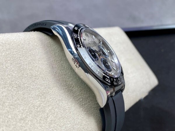 1:1 SUPER REPLICA ROLEX DAYTONA M116519LN-0027 BT FACTORY BLACK RUBBER STRAP