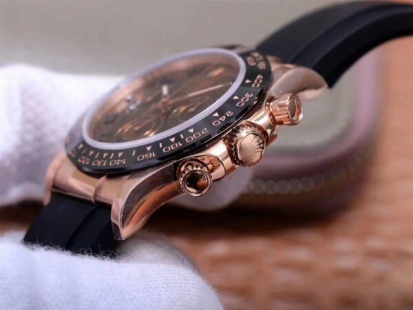 1:1 SUPER REPLICA ROLEX DAYTONA M116515LN-0015 NOOB FACTORY BROWN DIAL 4130 MOVEMENT