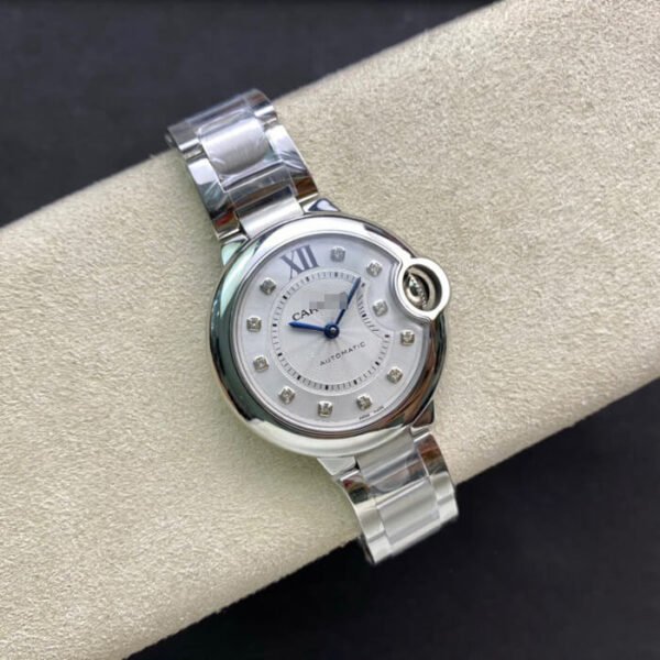 1:1 SUPER REPLICA BALLON BLEU DE CARTIER WE902074 33MM V6 FACTORY SILVER STAINLESS STEEL STRAP