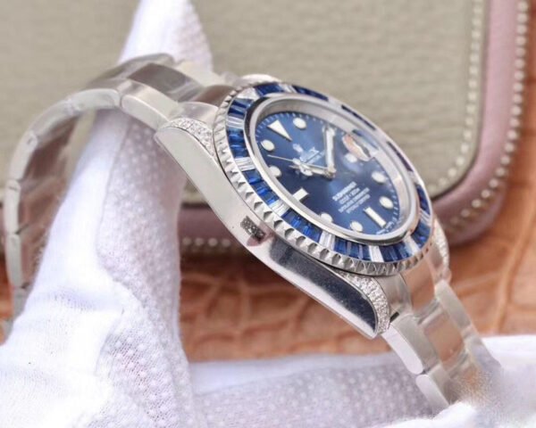 1:1 SUPER REPLICA ROLEX SUBMARINER DATE 116619LB DIAMOND CUSTOMIZED EDITION GS FACTORY BLUE DIAL