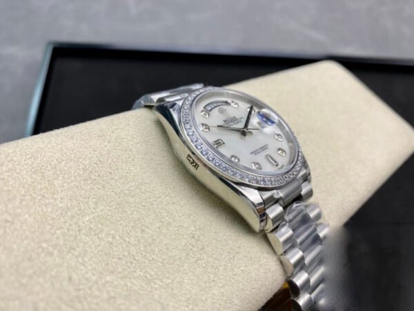 1:1 SUPER REPLICA ROLEX DAY DATE 128396TBR-0005 EW FACTORY DIAMOND-SET DIAL
