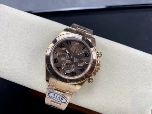 1:1 SUPER REPLICA ROLEX COSMOGRAPH DAYTONA M116505-0011 CLEAN FACTORY GOLD STAINLESS STEEL STRAP