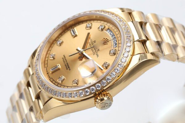 1:1 REPLICA ROLEX DAY DATE M128348RBR-0008 EW FACTORY GOLD CASE