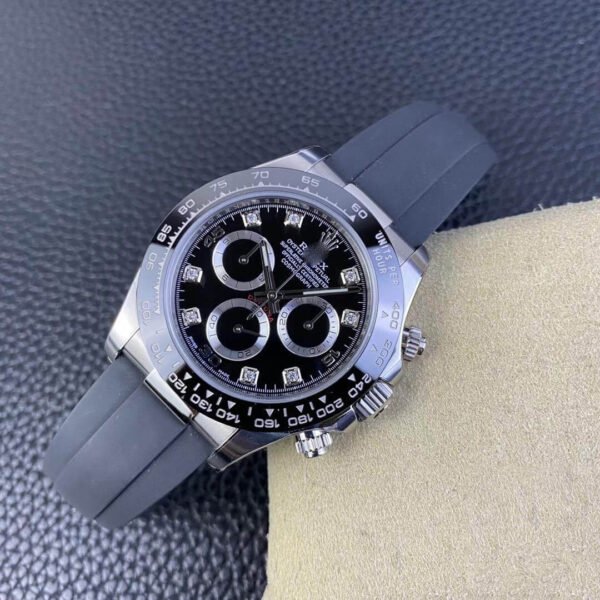 1:1 SUPER REPLICA ROLEX COSMOGRAPH DAYTONA M116519LN-0025 CLEAN FACTORY BLACK RUBBER STRAP
