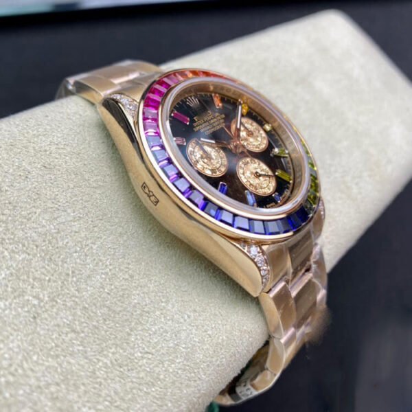1:1 SUPER REPLICA ROLEX DAYTONA 116595 RBOW TW FACTORY BLACK DIAL