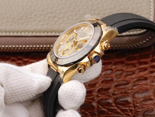 1:1 SUPER REPLICA ROLEX DAYTONA COSMOGRAPH 116518LN JH FACTORY RUBBER STRAP